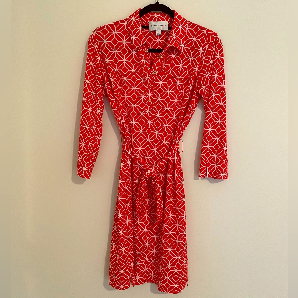 Donna Morgan Geometric Print Mini Dress